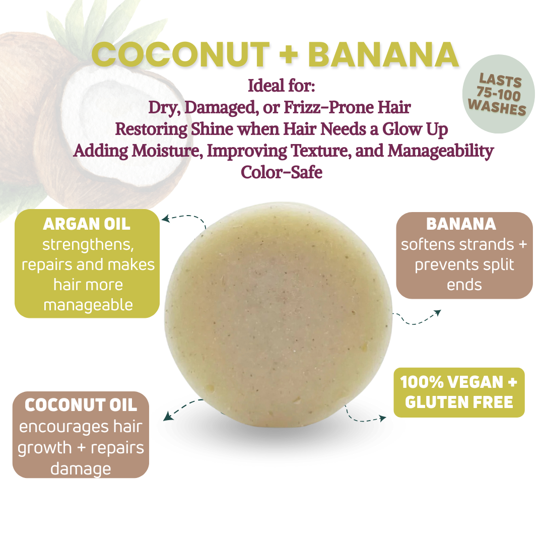 Coconut + Banana Conditioner Bar