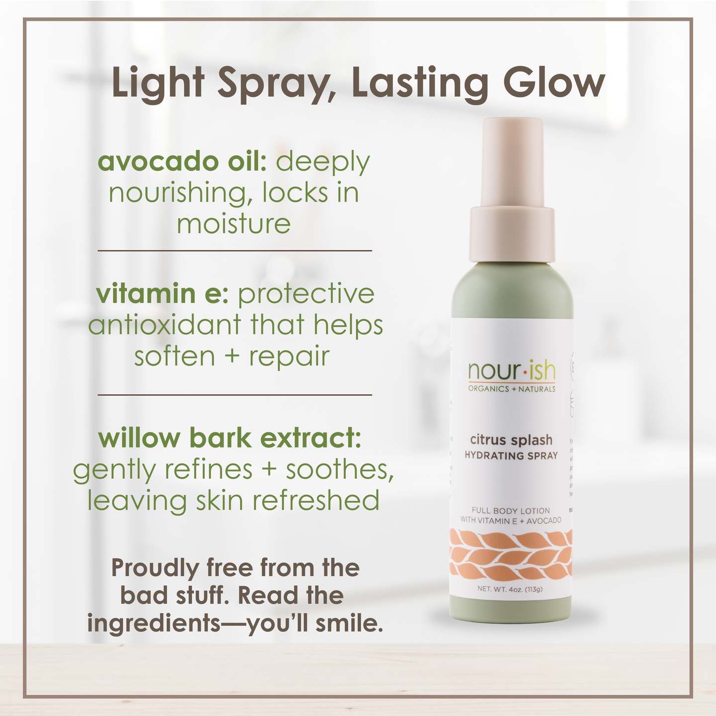 Citrus Splash Hydrating Spray Full Body Lotion