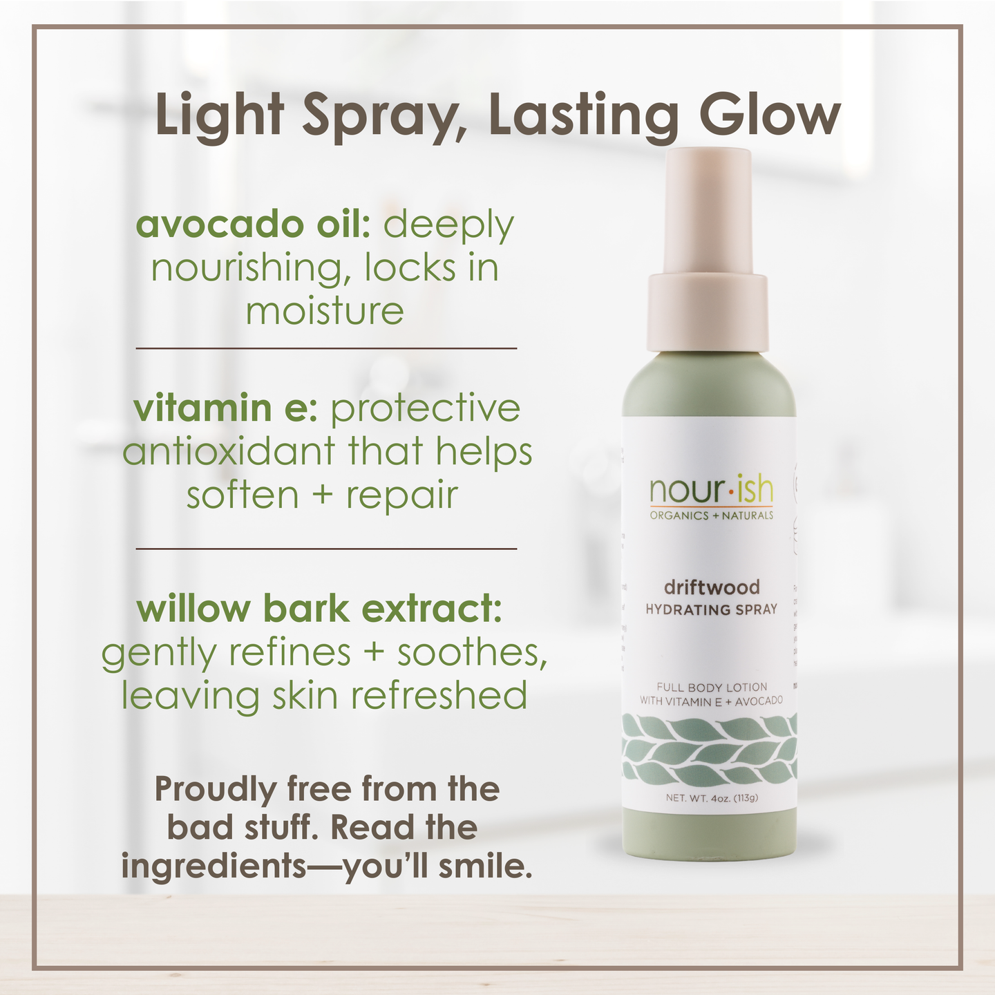 Driftwood Hydrating Spray Full Body Lotion