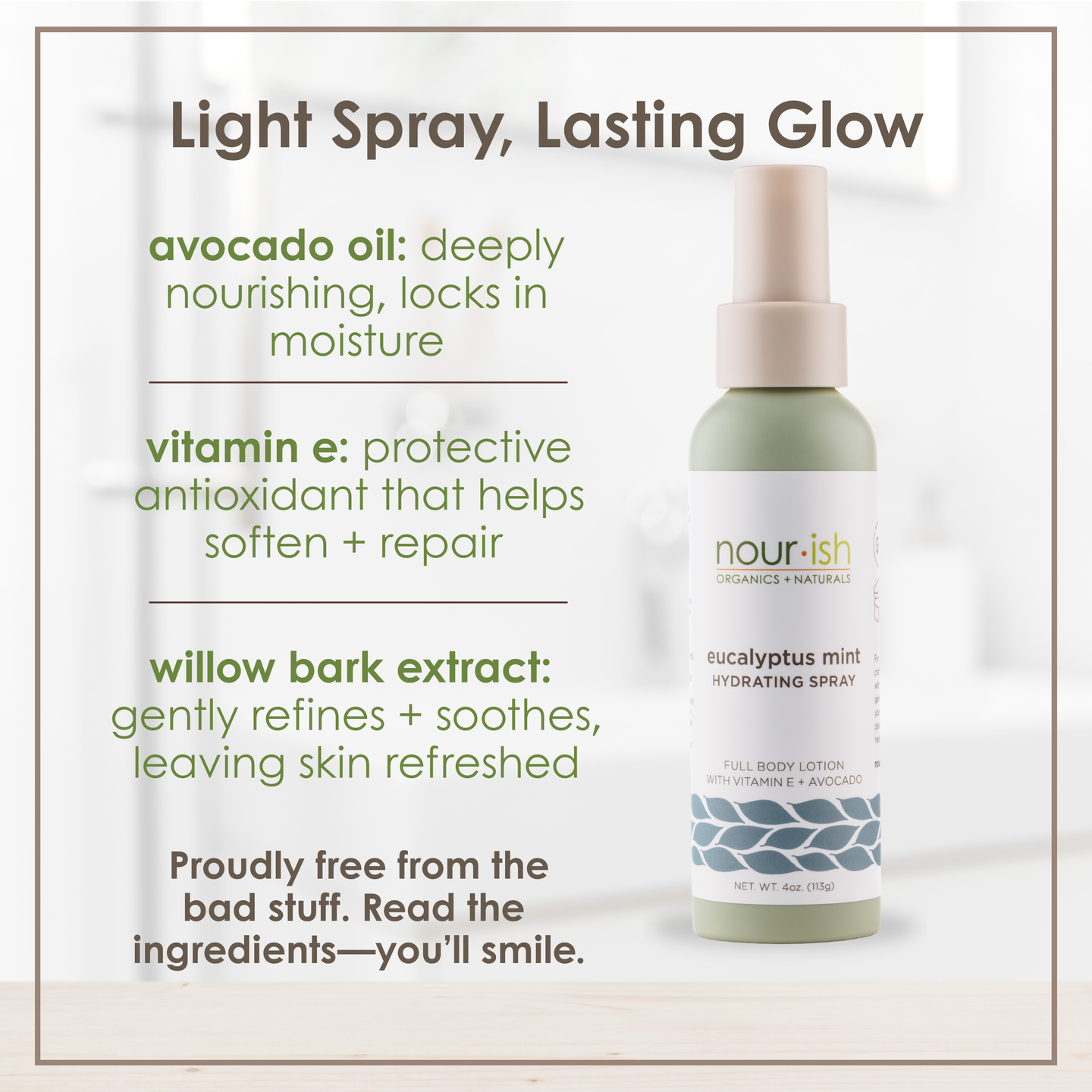 Eucalyptus Mint Hydrating Spray Full Body Lotion