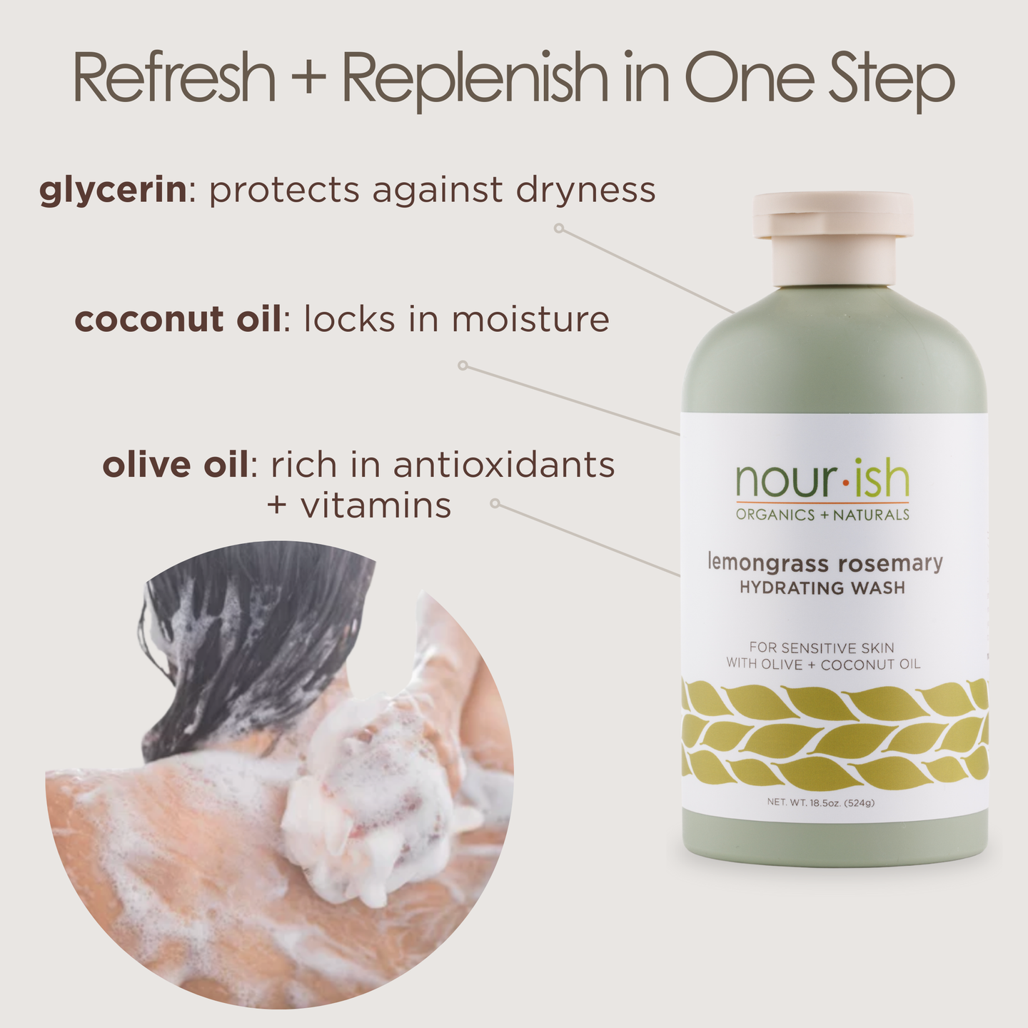 Lemongrass Rosemary Moisturizing Wash