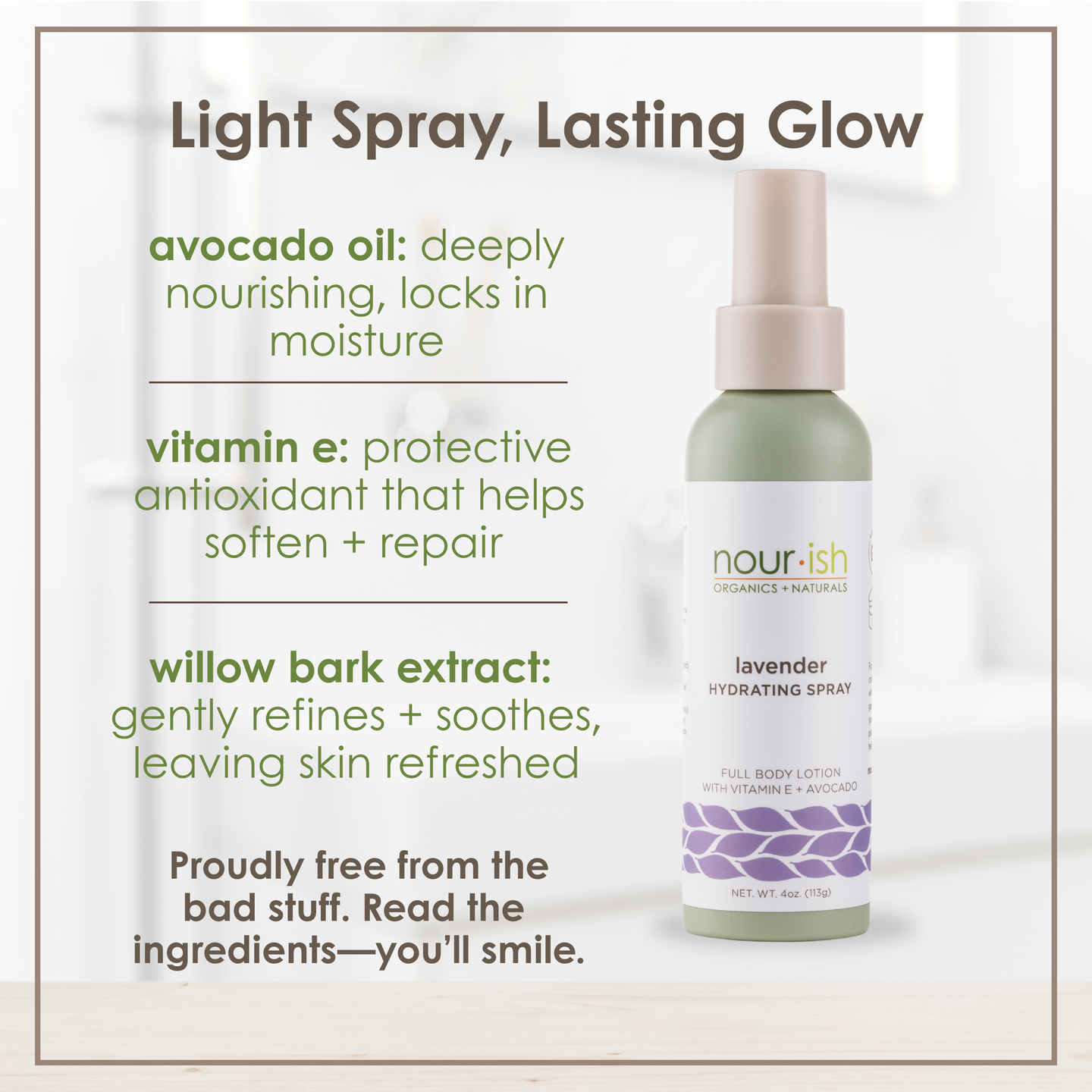 Lavender Hydrating Spray Full Body Lotion