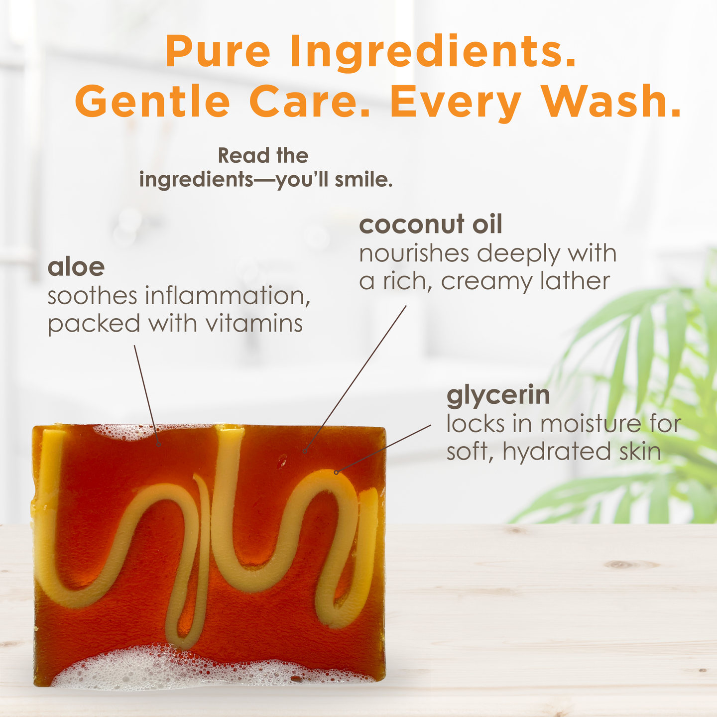 Turmeric + Mandarin Glycerin Soap