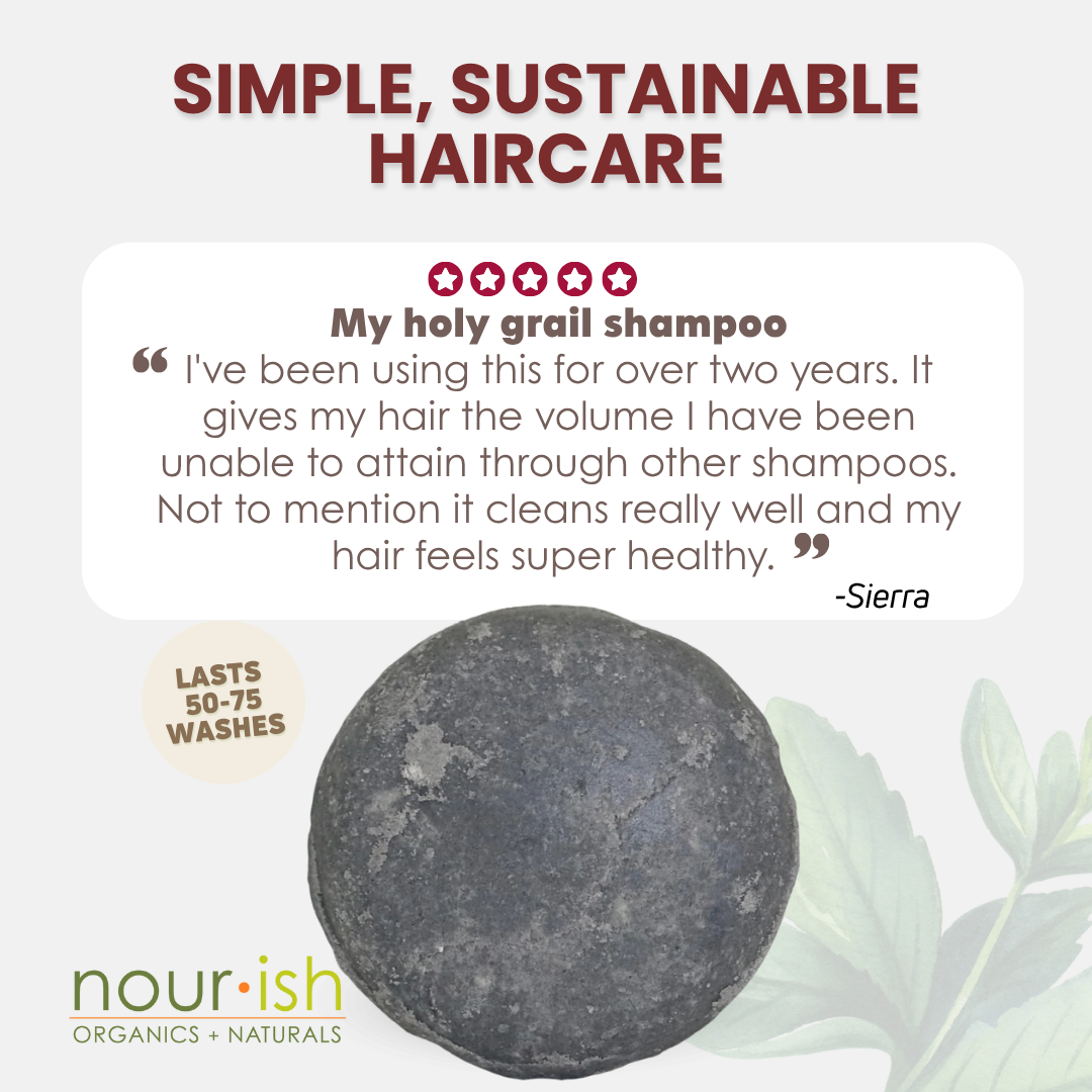 Peppermint + Charcoal Shampoo Bar