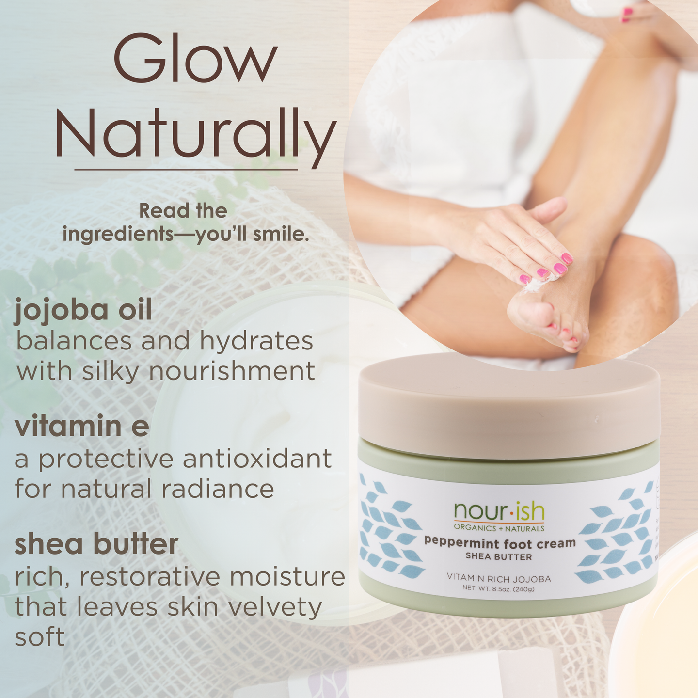 Peppermint Shea Butter Foot Cream