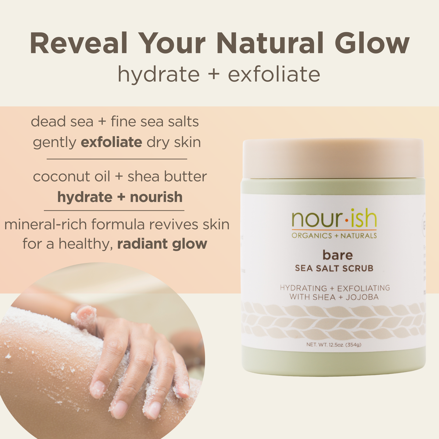 Bare Fragrance Free Salt Scrub