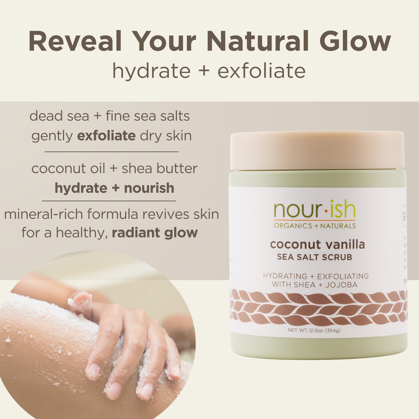 Coconut Vanilla Salt Scrub