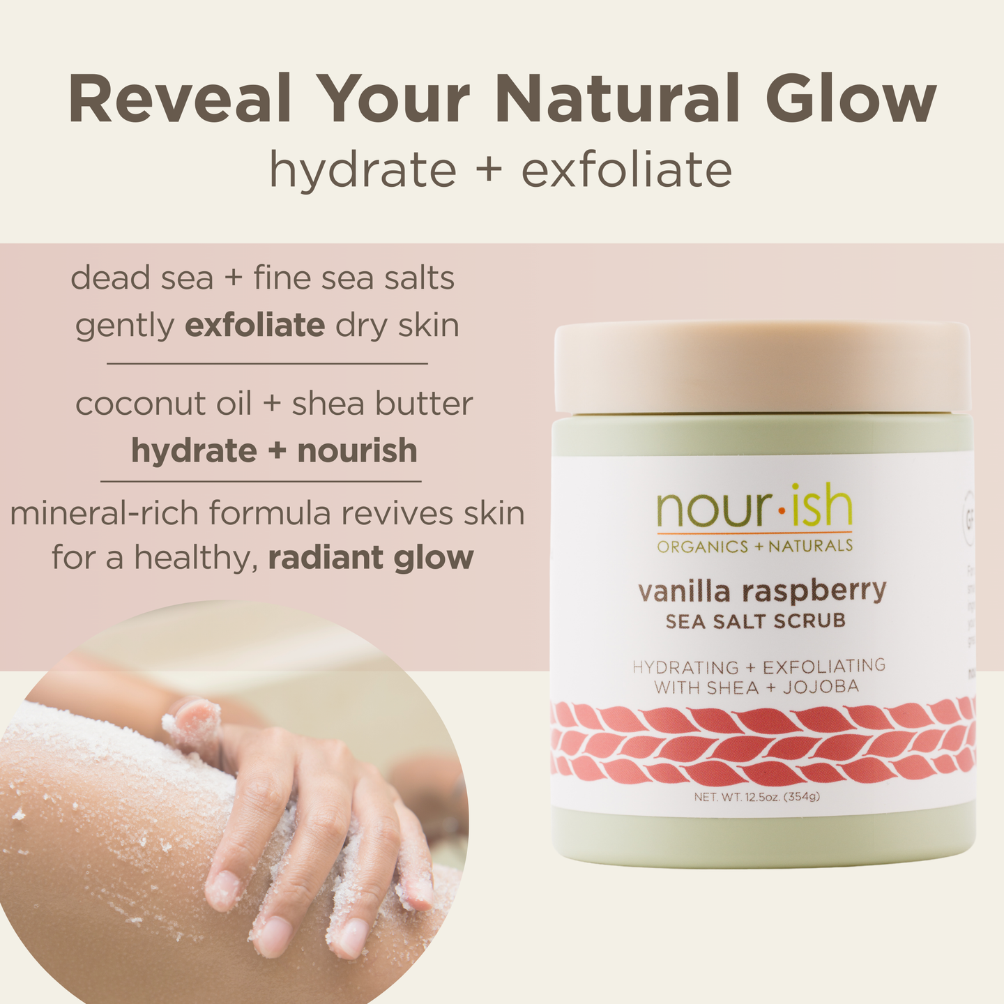 Vanilla Raspberry Salt Scrub