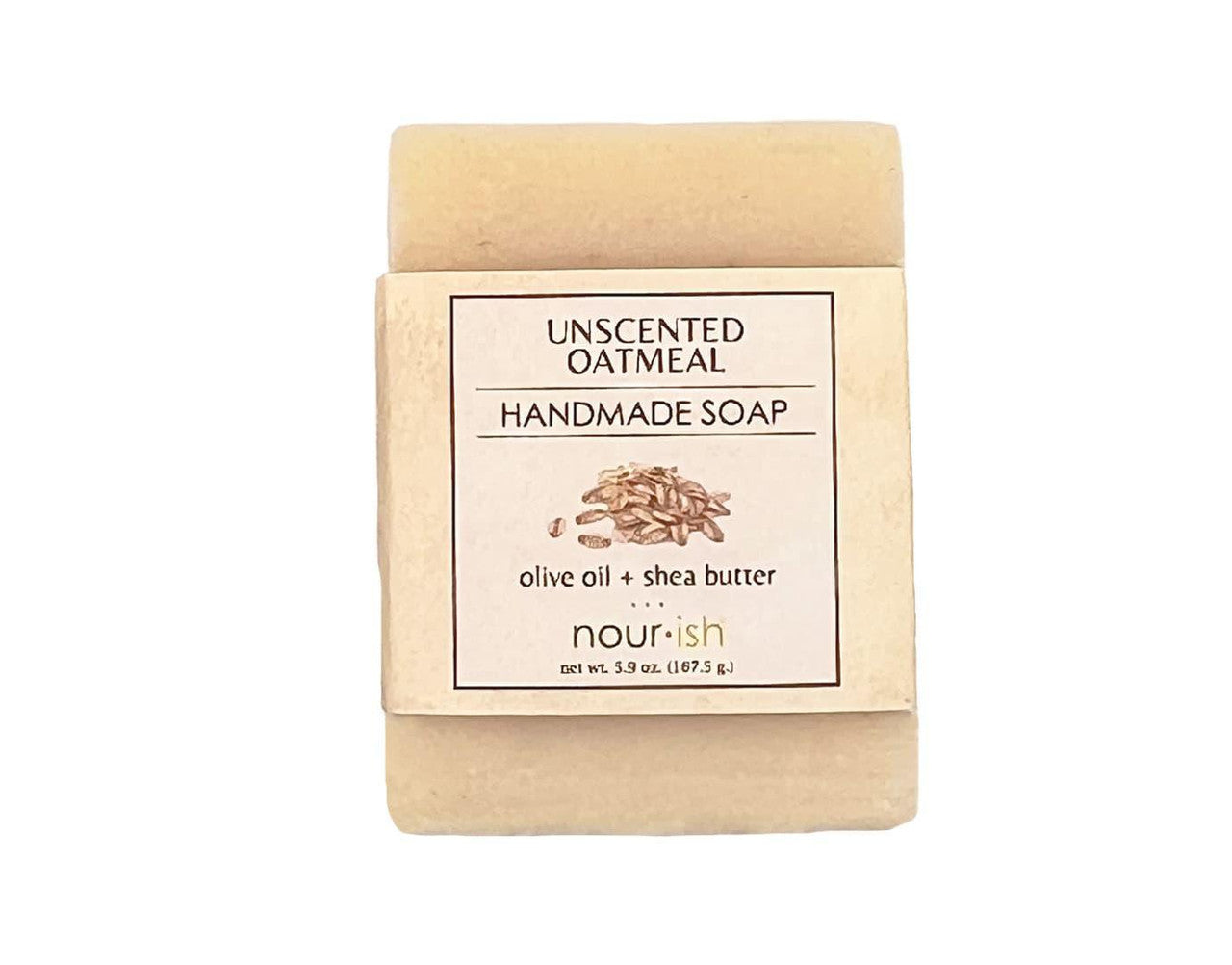 Nourish Organic Unscented Oatmeal Shea Butter Soap