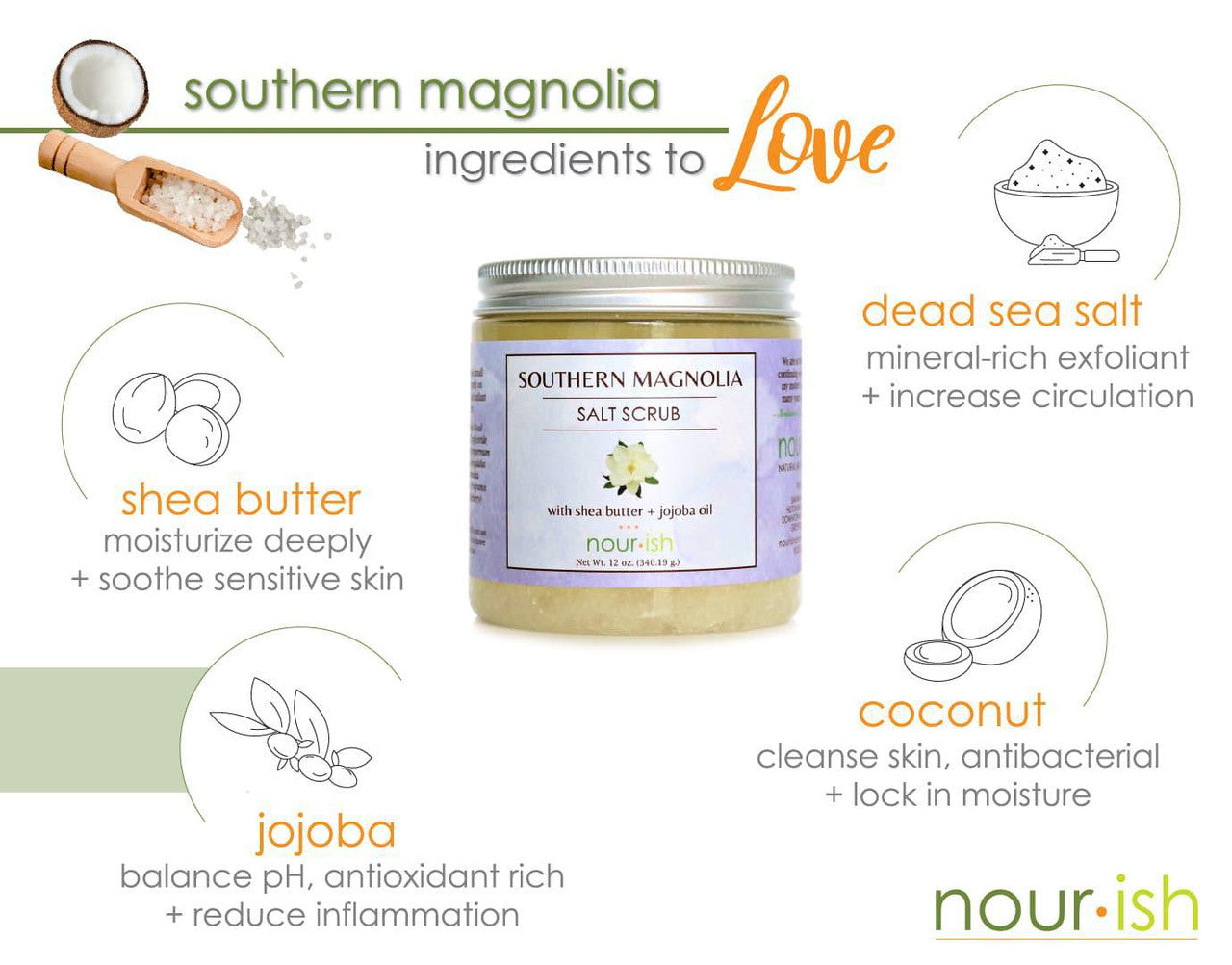 Southern Magnolia Salt Scrub