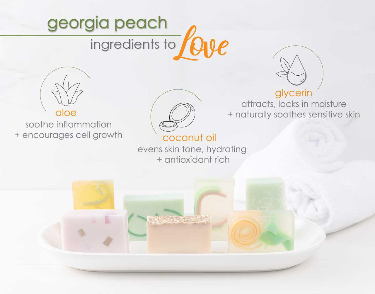 Georgia Peach Glycerin Soap