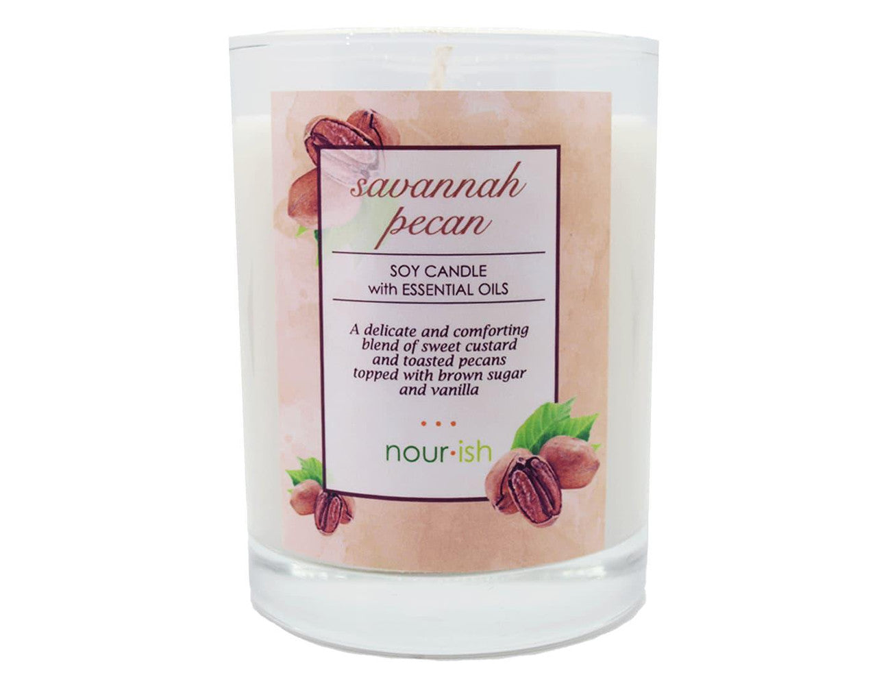 Nourish Savannah Pecan Soy Candle