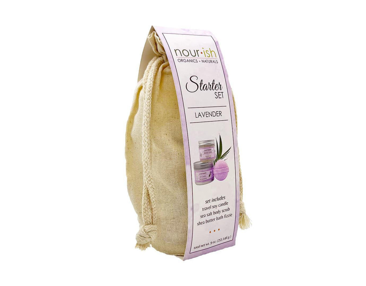 Natural Starter Skincare Tote Set - lavender