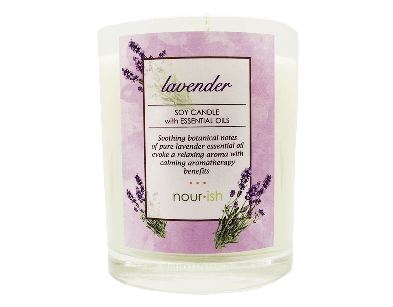 Lavender Glass Soy Candle