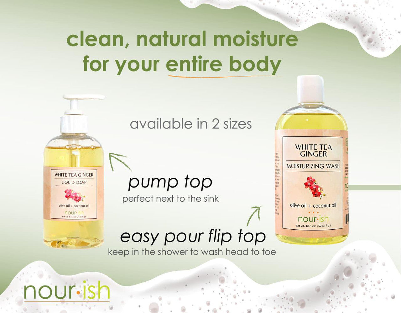 Nourish Natural Wash - Two Sizes