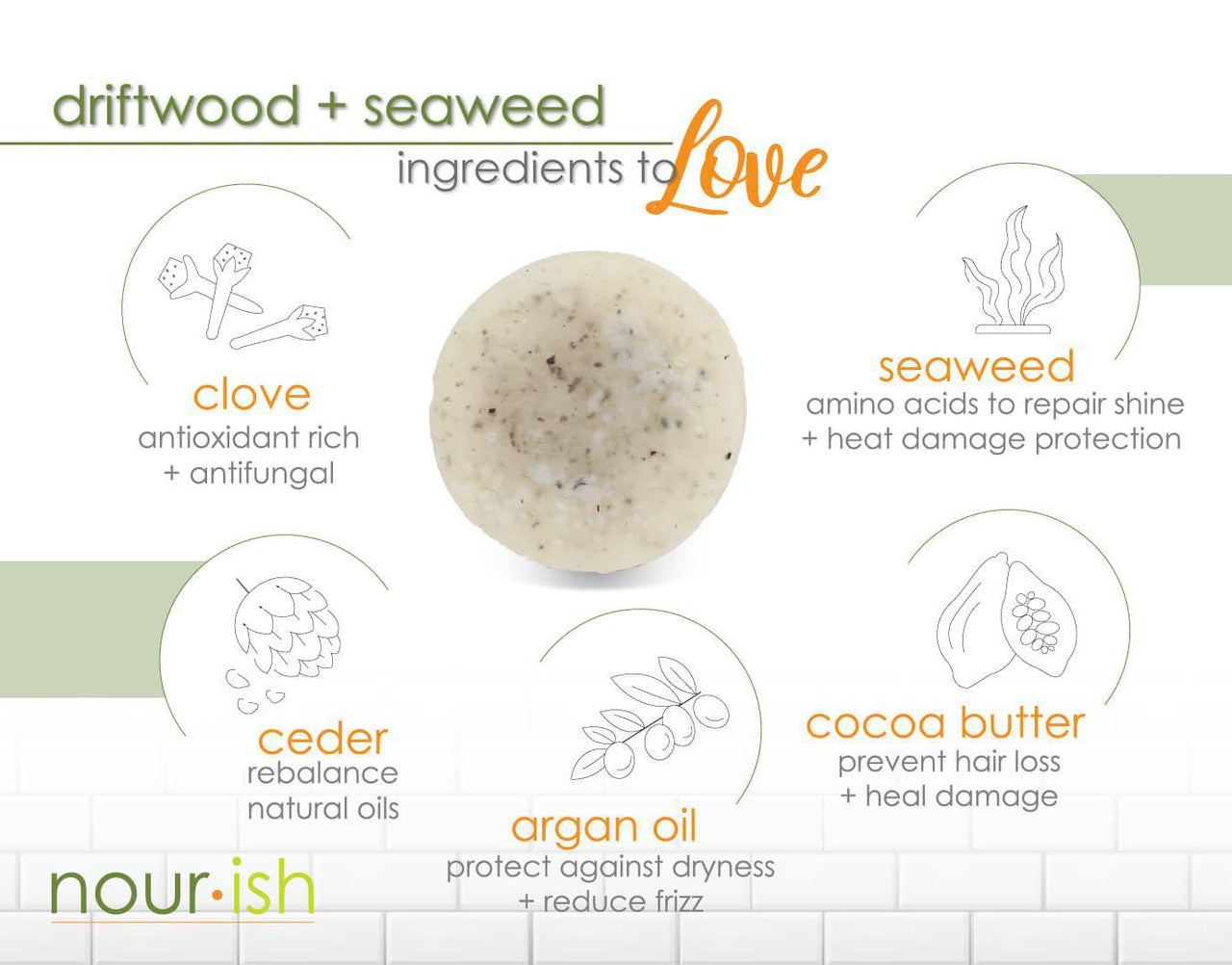 Driftwood + Seaweed Conditioner Bar