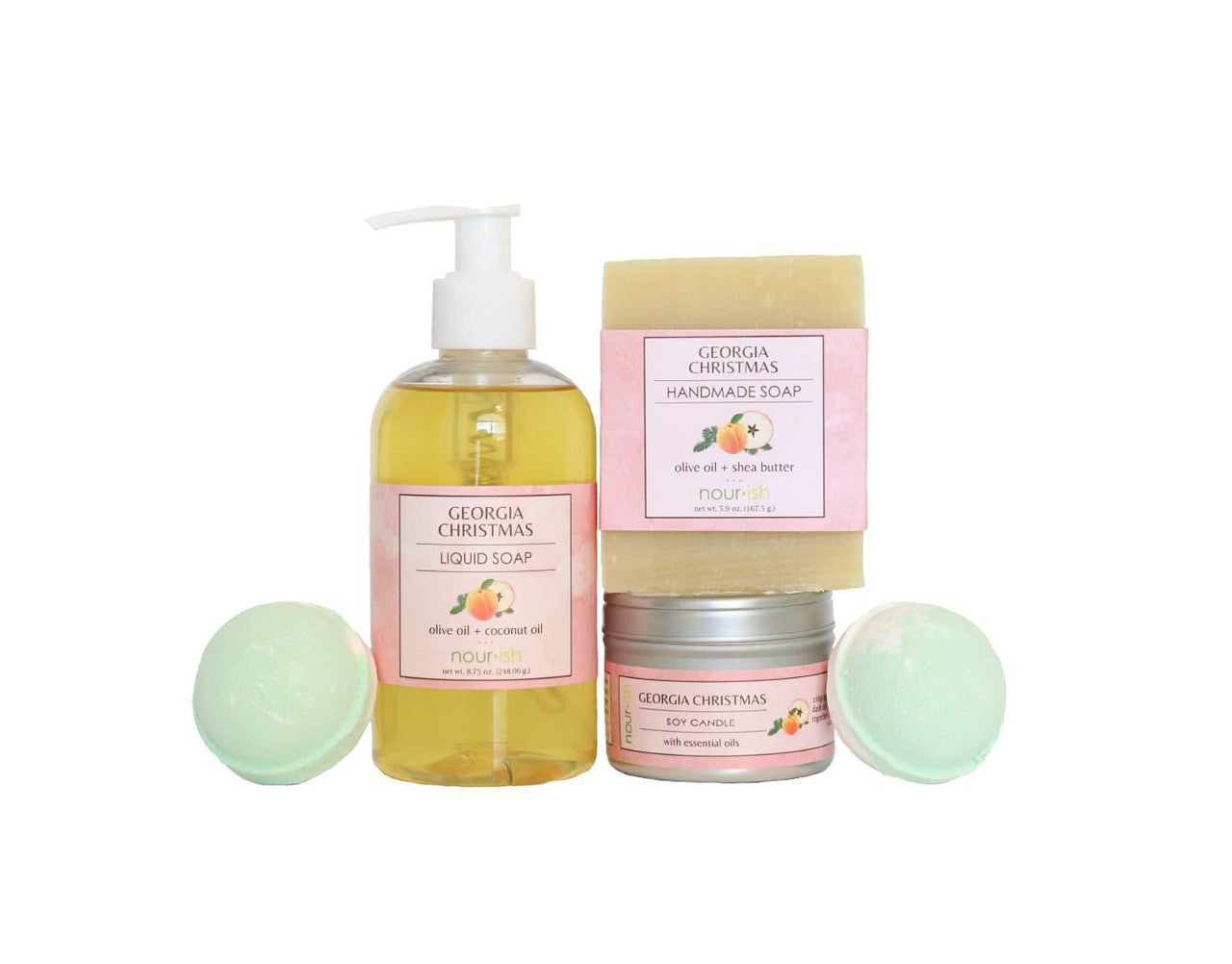 Nourish Natural Gift Set - Georgia Christmas