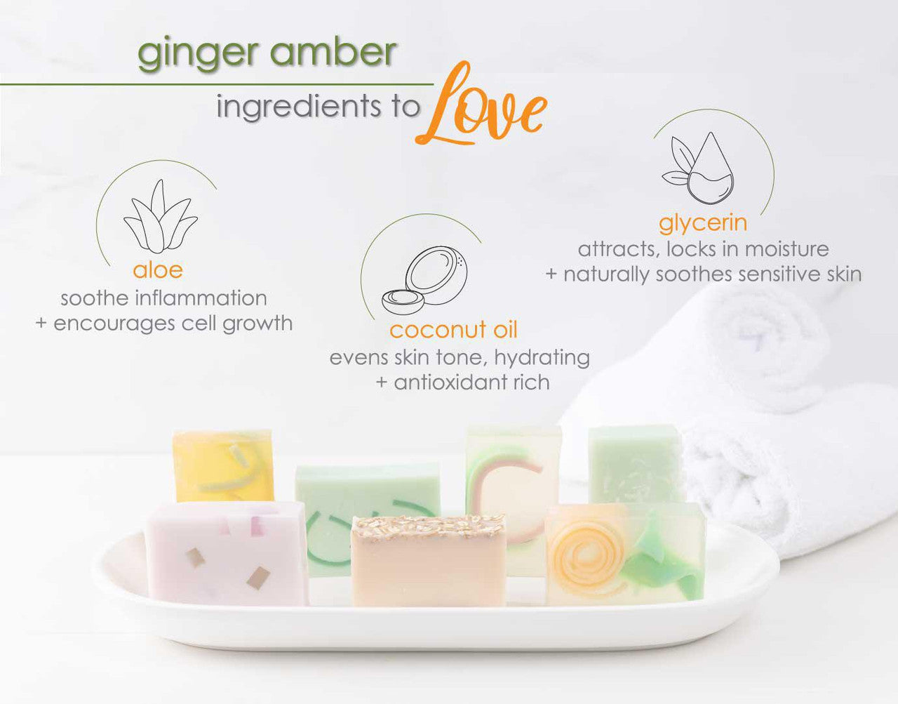 Ginger Amber Glycerin Soap