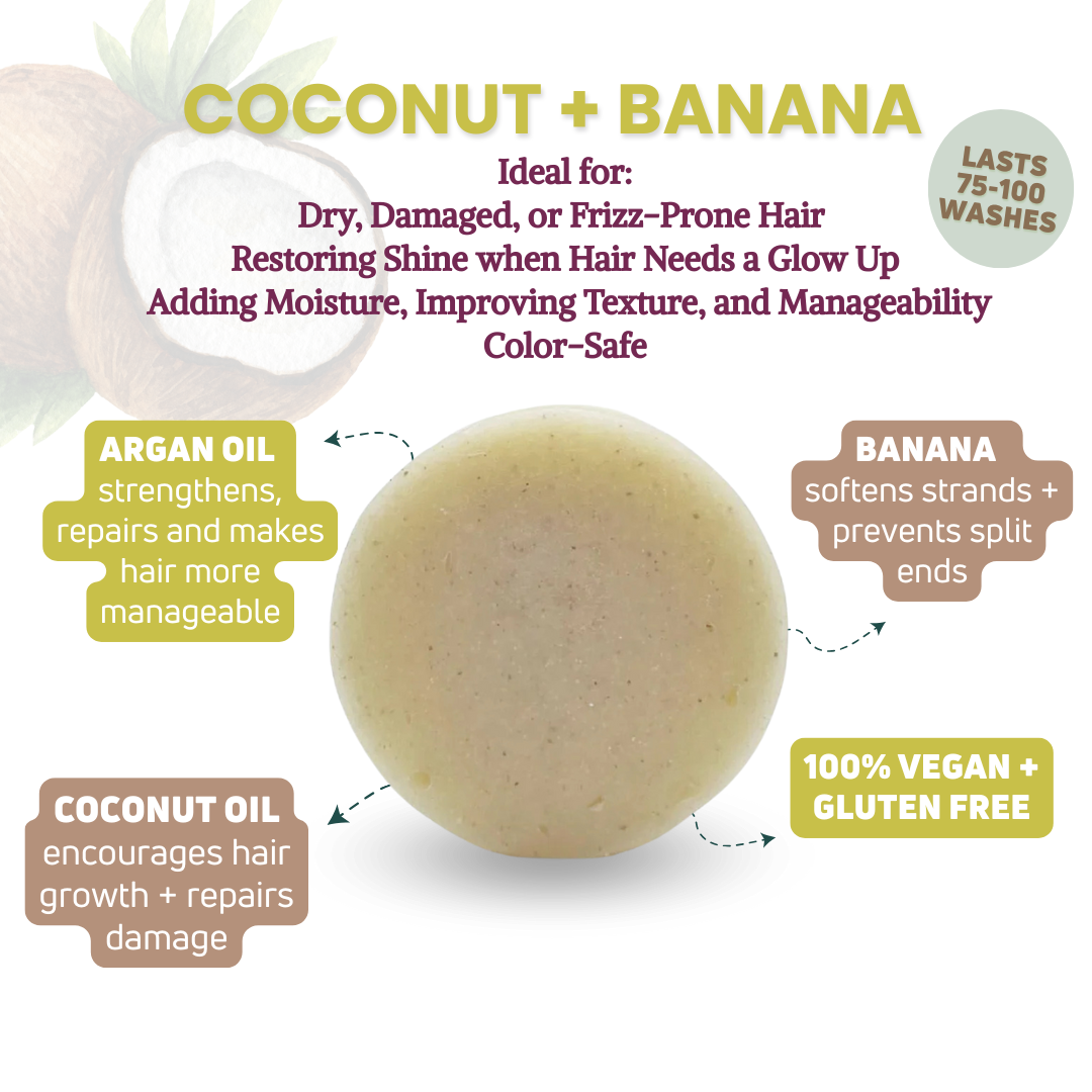 Coconut + Banana Conditioner Bar
