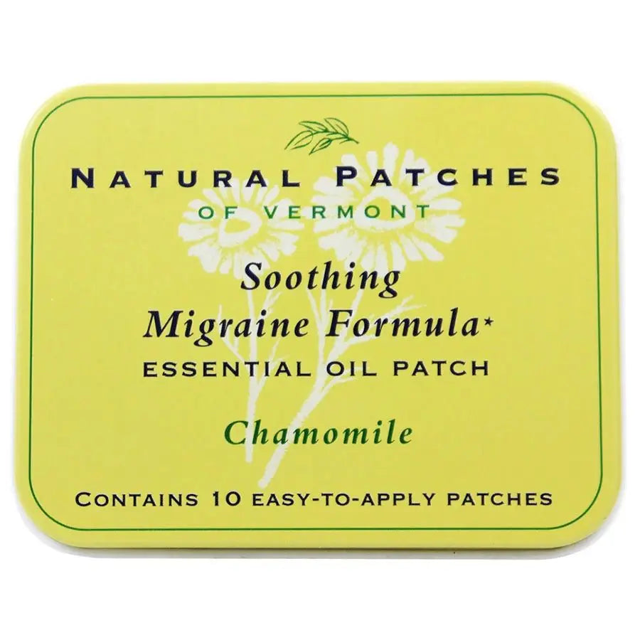 Chamomile Headache & Migraine Essential Oil Patch - 10 Pack Tin