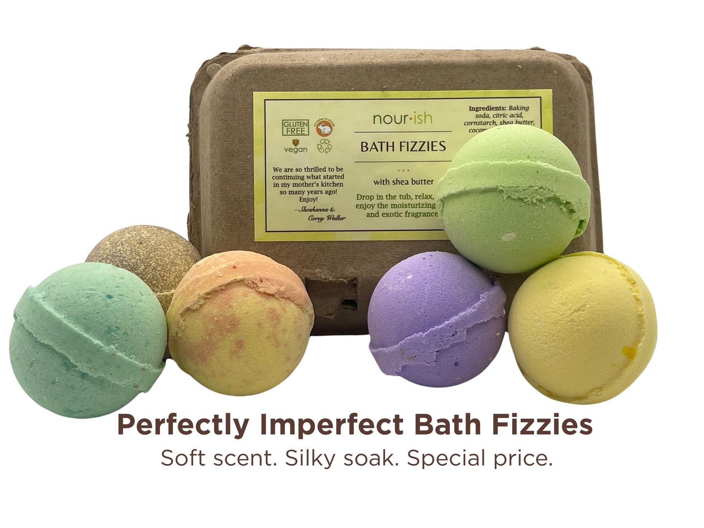 Perfectly Imperfect Bath Fizzies – 6 Pack