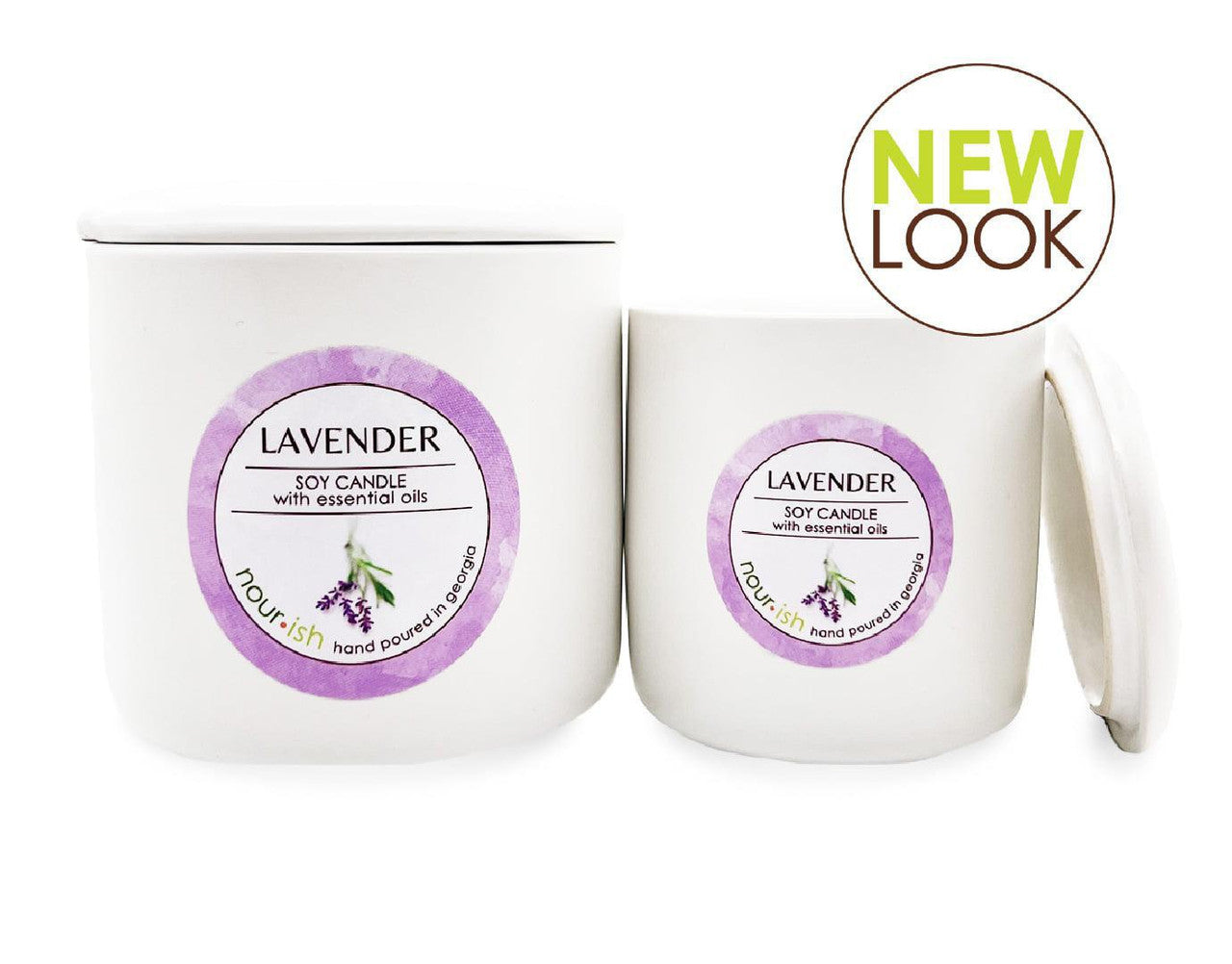 Nourish 100% Organic Soy Wax Candle - Lavender