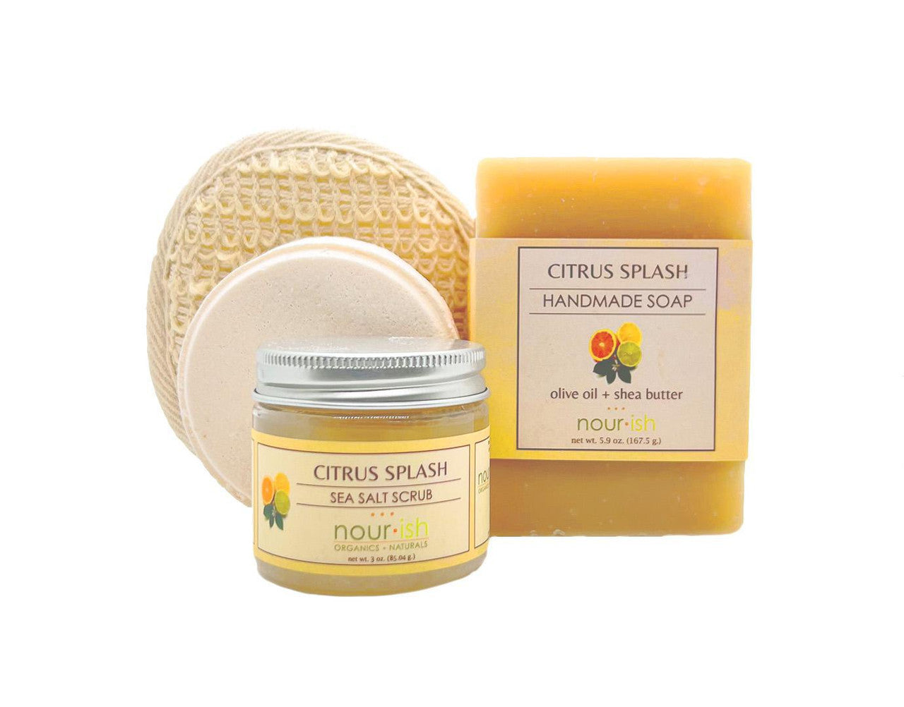 Nourish All Natural Essentials Bath Gift Set - Citrus