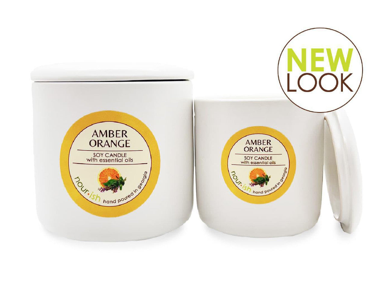 Nourish Organic Soy Candle - Amber Orange