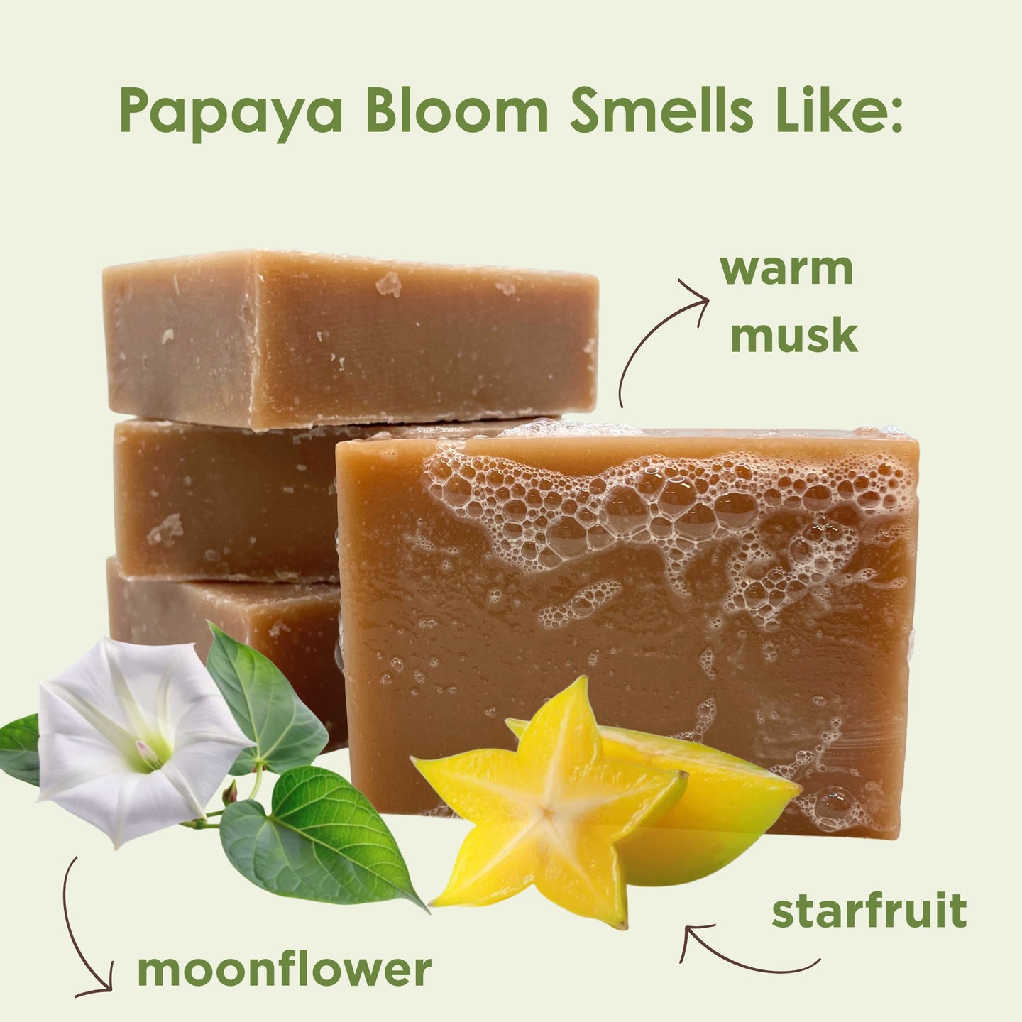 Papaya Bloom Handmade Soap