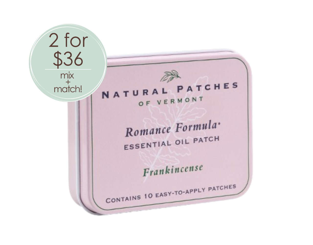 Romance Essential Oil Patches - 10 Pack Tin