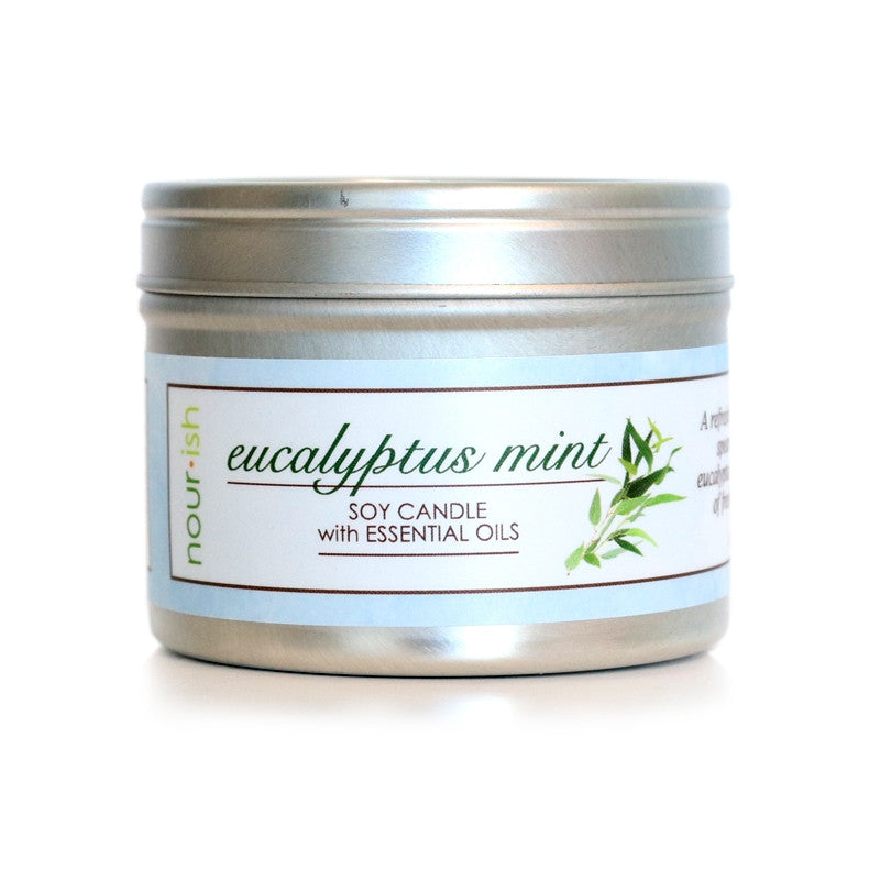 Eucalyptus Mint Travel Tin Soy Candle