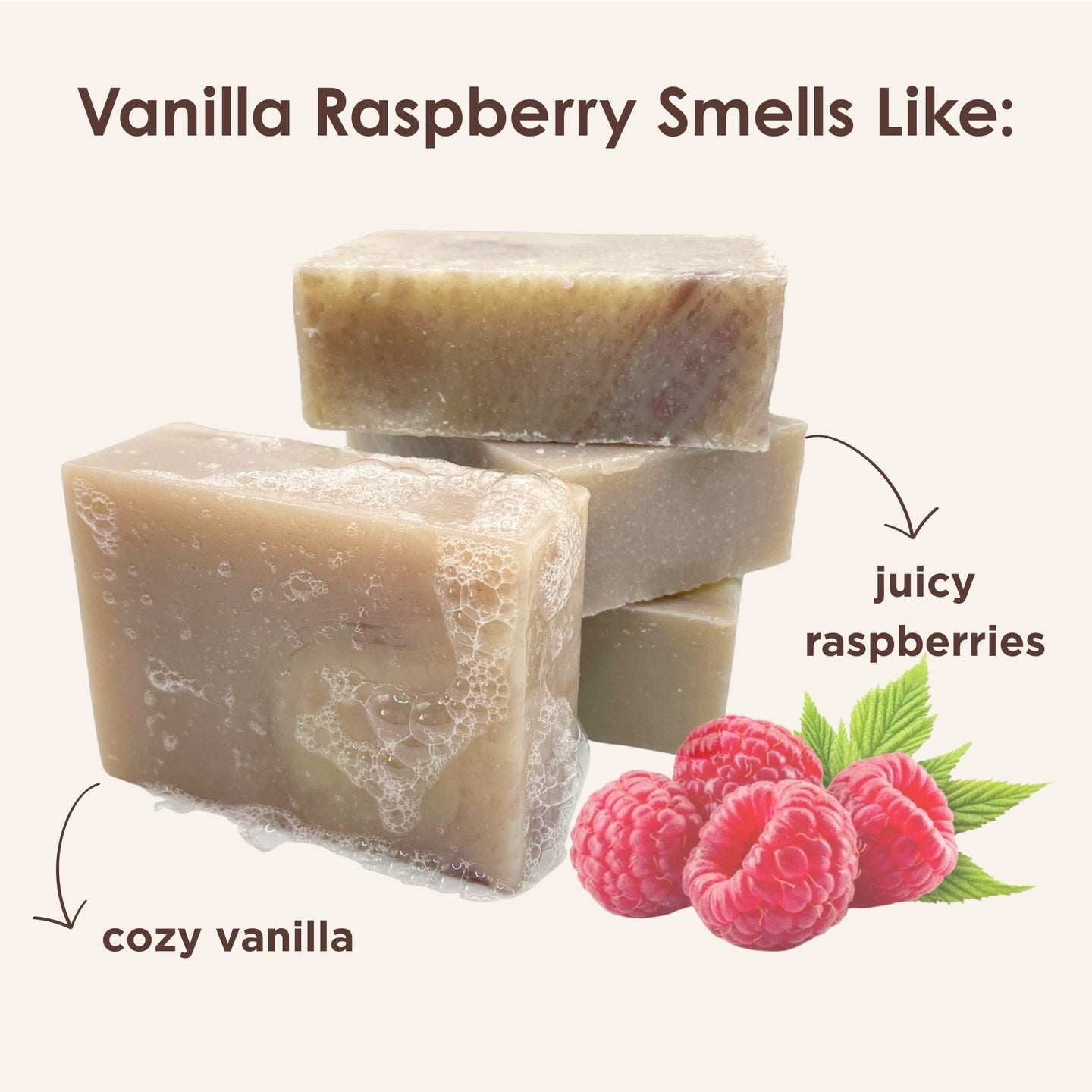 Vanilla Raspberry Handmade Soap